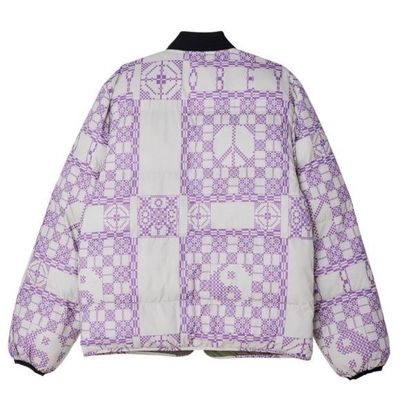 Obey Men's Khaki Puffer Jacket - Picture 5 of 14